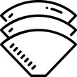 coffee filter line icon