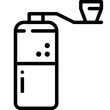 coffee grinder line icon