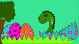 Fototapeta Dinusie - Dinosaur in an egg Vector art