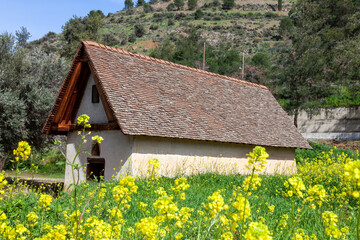 panagia tou moutoulla (our lady of moutoulla) built in 1279-80 the oldest troodos mountains painted 