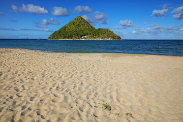 Wall Mural - Levera Beach on Grenada Island with a view of Sugar Loaf Island, Grenada.