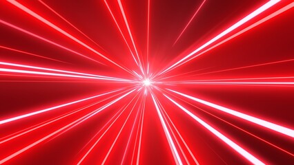 Wall Mural - Fast Moving Laser Lights Tunnel of Red Neon Wormhole Stars Tunnel - Abstract Background Texture