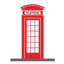 Red Phone Booth Icon
