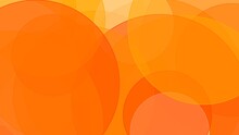 Abstract Orange Circles With White Background