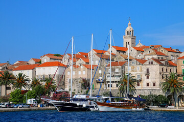 Wall Mural - View of Korcula old town, Croatia