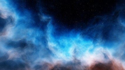 nebula gas cloud in deep outer space