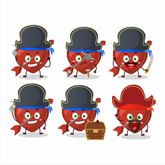 Sticker - Cartoon character of cupid love arrow with various pirates emoticons