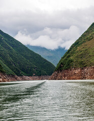 Wall Mural - Landscape of the Three Gorges of the Yangtze River in China