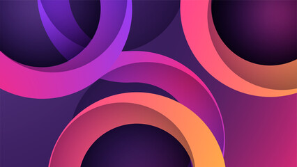 dynamic shape purple orange colorful abstract geometri design background