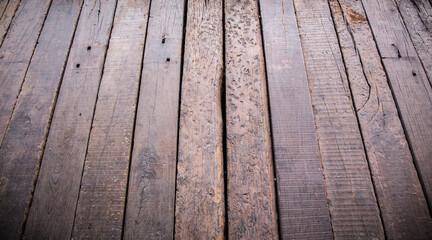 Wall Mural - abstract natural plank old wood texture for background.