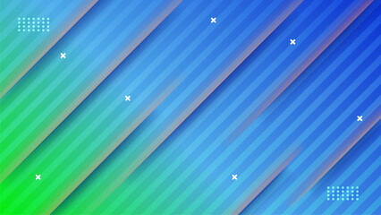 Modern stripes blue green colorful abstract geometri design background