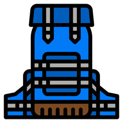 Poster - backpack line icon