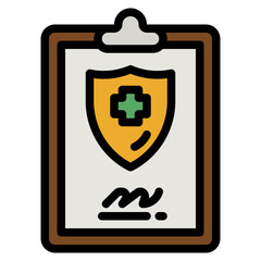 Poster - insurance line icon