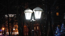 Street Lamp In Night