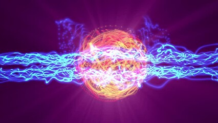 Wall Mural - abstract energy plasma ball