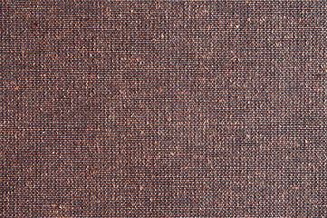 Wall Mural - Closeup brown with purple color fabric texture sample backdrop. Strip light brown fabric pattern design or upholstery abstract background.