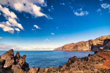 Sticker - Los Gigantes high cliffs on Tenerife island