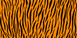 Animal fur, tiger black stripes. Seamless pattern vector illustration.