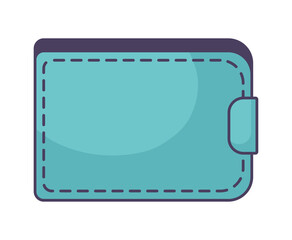 Sticker - blue wallet design