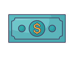 Sticker - green dollar illustration