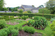 garden of an abbey in daoulas in brittany (france)