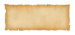 © daboost - Old paper horizontal banner. Parchment scroll isolated on white