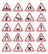 © New Africa - Set with different road signs on white background