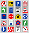 © New Africa - Set with different road signs on light grey background