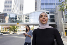 Portrait Of Black Business Executive Wearing Hijab