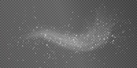 Wall Mural - festive splash of white dust. a light cloud of shining smoke. white festive curve wind png.vector sm