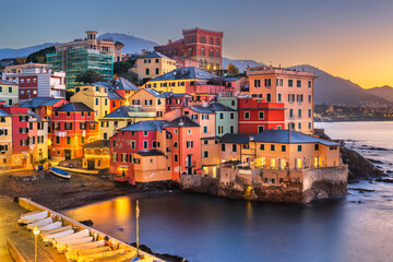 Wall Mural -  Boccadasse, Genoa, Italy at Dawn