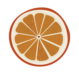 Wall Mural - orange slice design