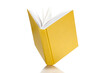 © marciosuzuki - Open yellow cover book on white background
