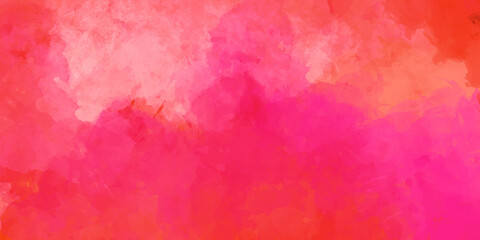Wall Mural - Abstract pink red watercolor background. Red watercolor texture. Abstract watercolor hand painted background. Magenta Paper Texture. watercolor galaxy sky background. Watercolor texture for design.