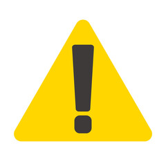 Exclamation icon. Caution sign or warning sign. Vector.