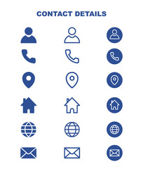 contact details icon three type shades 