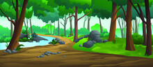 Forest Area With A Mud Road Dark Forest Indian Style 