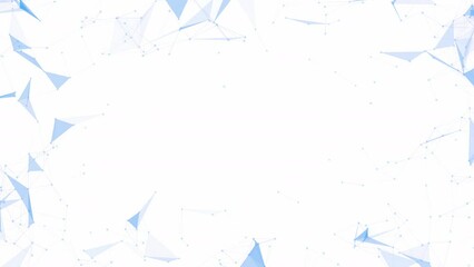 Wall Mural - network connection structure. on white background. abstract digital frame background. big data visua