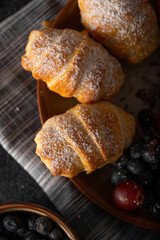 Canvas Print - Homemade pastry filled with chocolate