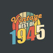© Stockia - Vintage Best of 1946. 1946 Vintage Retro Birthday