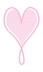 Wall Mural - pink heart icon