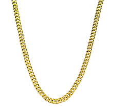 Gold Jewelry. Gold Chain Necklace Isolated