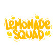 lemonade squad quote text typography design graphic vector illustration