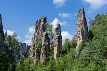 Prachov Rocks Near Jicin, Hradec Kralove, Czech Republic