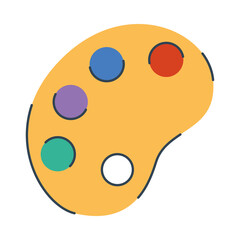 Sticker - paint palette icon