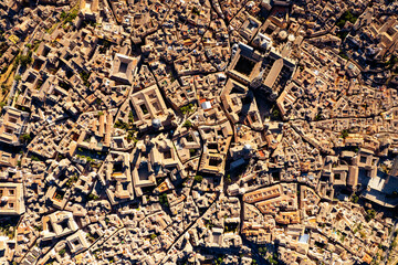 Sticker - Directly above view rooftops of Toledo. Spain