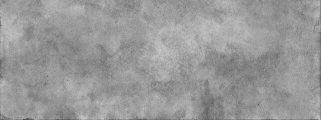 Wall Mural - grey vintage paper background with black and white watercolor stained texture and old grunge distres