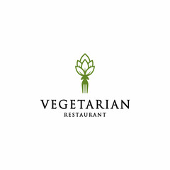 Fresh Vegetable Healthy Vegan Food Logo