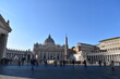 Piazza of St. Peter's Cathedral in Rome, Italy
