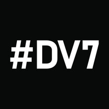 Dusan Vlahovic With Number 7. The Identity Symbol Of Dusan Vlahovic. Black White Dv7